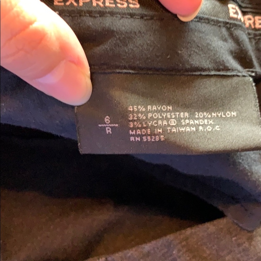 Express Charcoal Size 6r Editor Pants - image 5